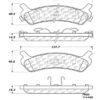 CENTRIC PARTS METALLIC PAD
