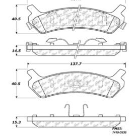 CENTRIC PARTS METALLIC PAD