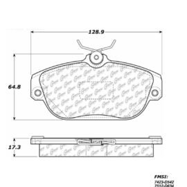 CENTRIC PARTS METALLIC PAD
