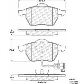 CENTRIC PARTS METALLIC PAD