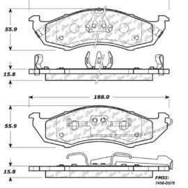 CENTRIC PARTS METALLIC PAD