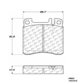 CENTRIC PARTS METALLIC PAD