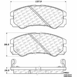 CENTRIC PARTS METALLIC PAD