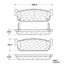 CENTRIC PARTS METALLIC PAD
