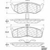 CENTRIC PARTS METALLIC PAD