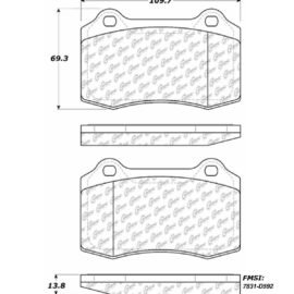 CENTRIC PARTS METALLIC PAD