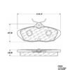 CENTRIC PARTS METALLIC PAD
