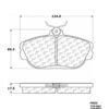 CENTRIC PARTS METALLIC PAD