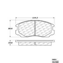 CENTRIC PARTS METALLIC PAD