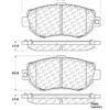 CENTRIC PARTS METALLIC PAD