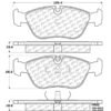 CENTRIC PARTS METALLIC PAD