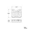 CENTRIC PARTS METALLIC PAD