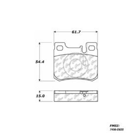 CENTRIC PARTS METALLIC PAD