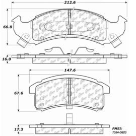 CENTRIC PARTS METALLIC PAD