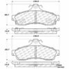 CENTRIC PARTS METALLIC PAD