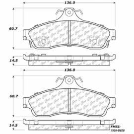 CENTRIC PARTS METALLIC PAD