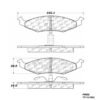 CENTRIC PARTS METALLIC PAD