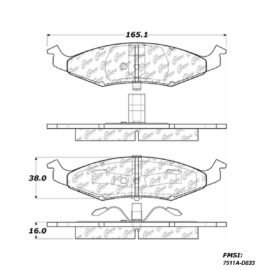 CENTRIC PARTS METALLIC PAD