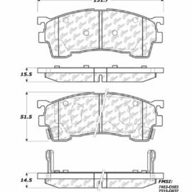 CENTRIC PARTS METALLIC PAD