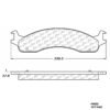 CENTRIC PARTS METALLIC PAD