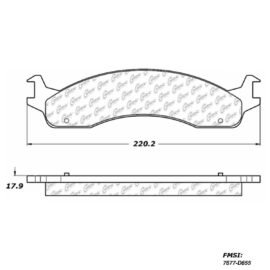 CENTRIC PARTS METALLIC PAD