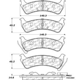 CENTRIC PARTS METALLIC PAD