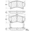 CENTRIC PARTS METALLIC PAD