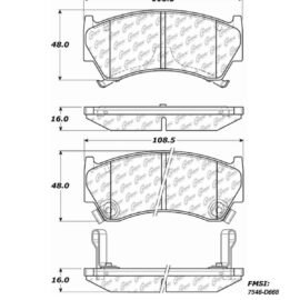 CENTRIC PARTS METALLIC PAD