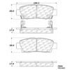 CENTRIC PARTS METALLIC PAD