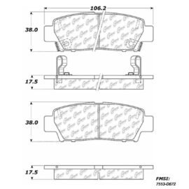 CENTRIC PARTS METALLIC PAD