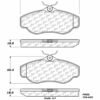 CENTRIC PARTS METALLIC PAD