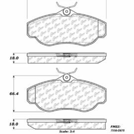 CENTRIC PARTS METALLIC PAD