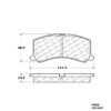 CENTRIC PARTS METALLIC PAD
