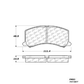 CENTRIC PARTS METALLIC PAD