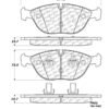 CENTRIC PARTS METALLIC PAD