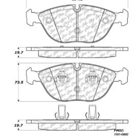 CENTRIC PARTS METALLIC PAD