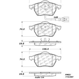 CENTRIC PARTS METALLIC PAD