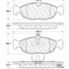 CENTRIC PARTS METALLIC PAD