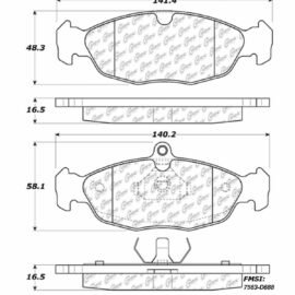 CENTRIC PARTS METALLIC PAD