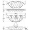 CENTRIC PARTS METALLIC PAD