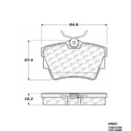 CENTRIC PARTS METALLIC PAD