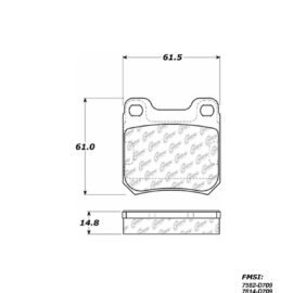 CENTRIC PARTS METALLIC PAD