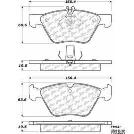 CENTRIC PARTS METALLIC PAD