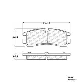 CENTRIC PARTS METALLIC PAD