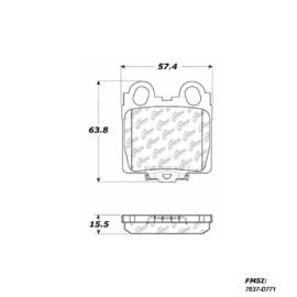 CENTRIC PARTS METALLIC PAD