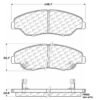 CENTRIC PARTS METALLIC PAD