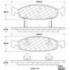 CENTRIC PARTS METALLIC PAD