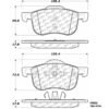 CENTRIC PARTS METALLIC PAD