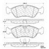 CENTRIC PARTS METALLIC PAD