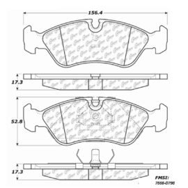 CENTRIC PARTS METALLIC PAD